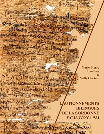 Cautionnements bilingues de la Sorbonne : P.Caution. 1-231