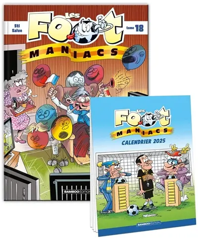Les foot-maniacs : pack tome 18 + calendrier 2025