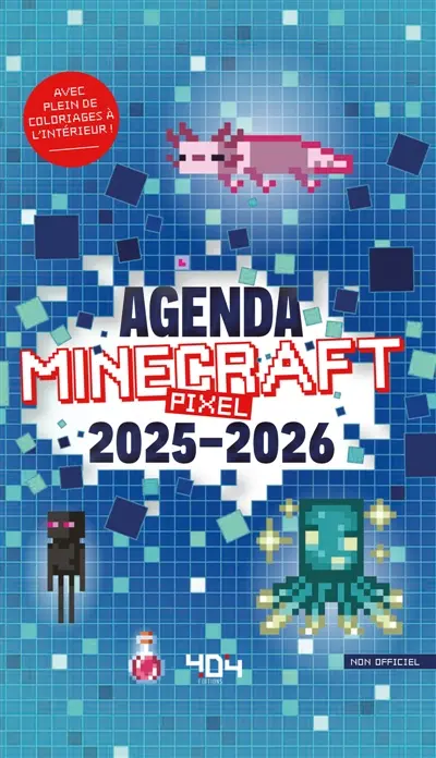 Agenda Minecraft Pixels 2025-2026