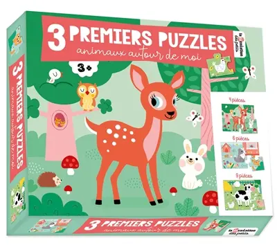 Animaux autour de moi : 3 premiers puzzles