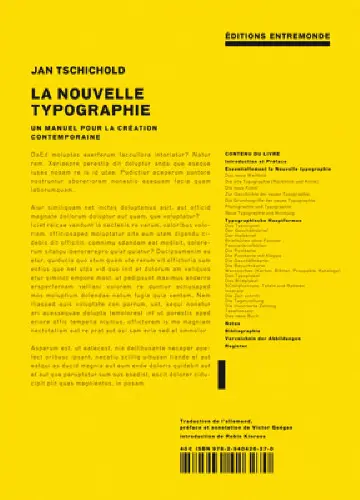 La nouvelle typographie : un manuel pour des créateurs de leur temps