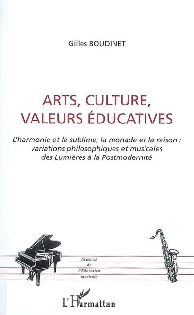 Arts, culture, valeurs musicales : l'harmonie et le sublime, la monade et la raison : variations philosophiques et musicales des Lumières à la postmodernité