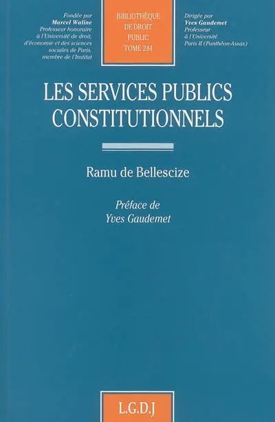 Les services publics constitutionnels