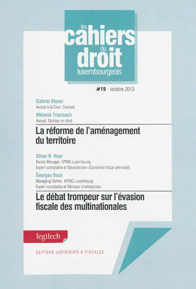 La réforme de l'aménagement du territoire. Le débat trompeur sur l'évasion fiscale des multinationales