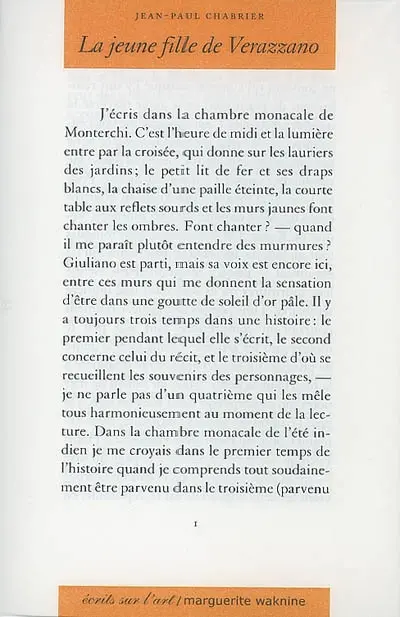 La jeune fille de Verazzano