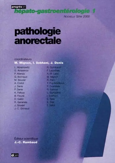 Pathologie anorectale