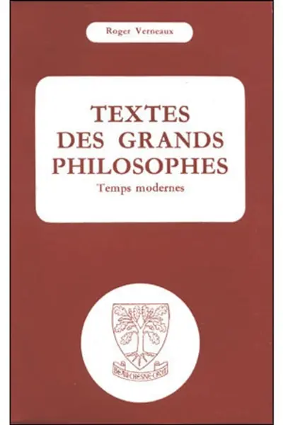 Textes des grands philosophes : temps modernes