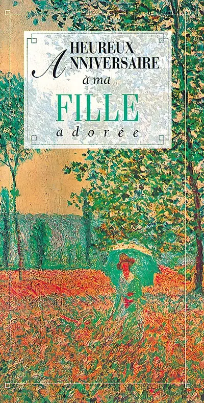 Heureux anniversaire à ma fille adorée
