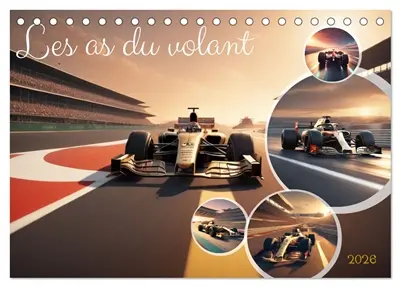 Les as du volant (Calendrier de bureau 2026 DIN A5 vertical), CALVENDO calendrier mensuel : Découvrez l'excitation et l'adrénaline de la Formule 1, le sport automobile ultime qui repousse les limites de la vitesse et de la performance.