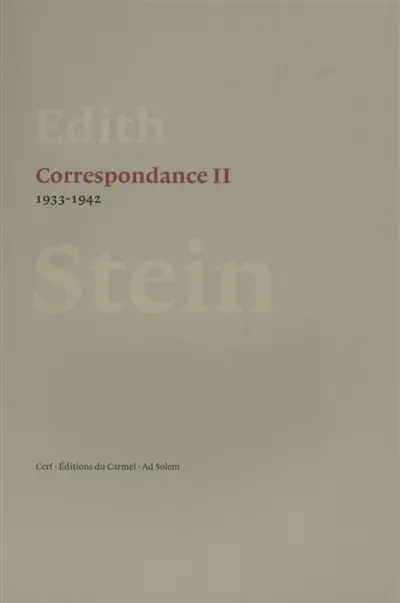 Correspondance. Vol. 2. 1933-1942