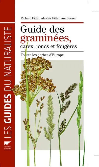 Guide des graminées, carex, joncs et fougères : toutes les herbes d'Europe