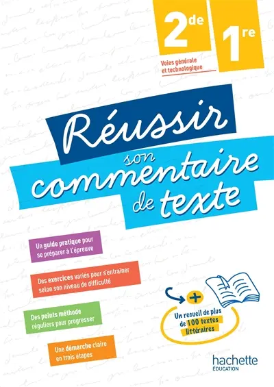 Réussir son commentaire de texte : 2de, 1re, voies générale et technologique