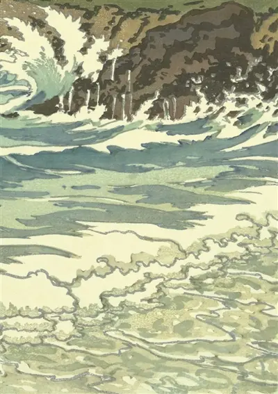 La mer : études de vagues : carnet