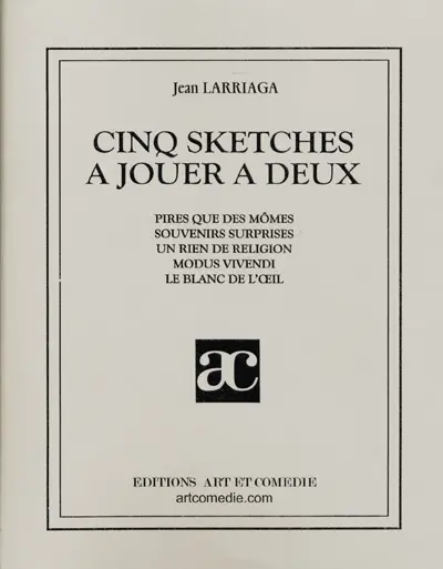 Cinq sketches à jouer à deux