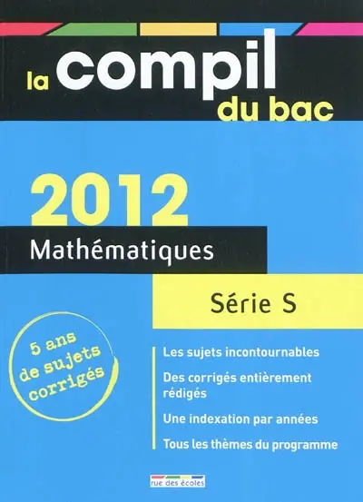 Mathématiques série S : 2012