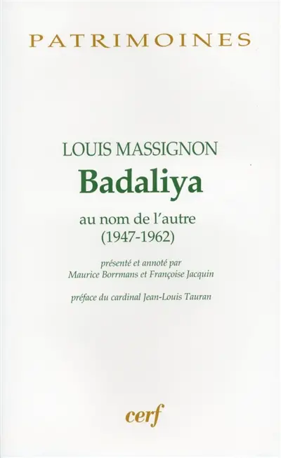 Badaliya : au nom de l'autre (1947-1962)