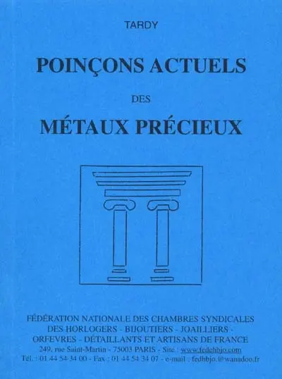 Poinçons actuels des métaux précieux
