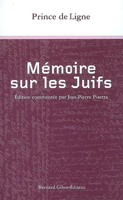 Mémoire sur les Juifs