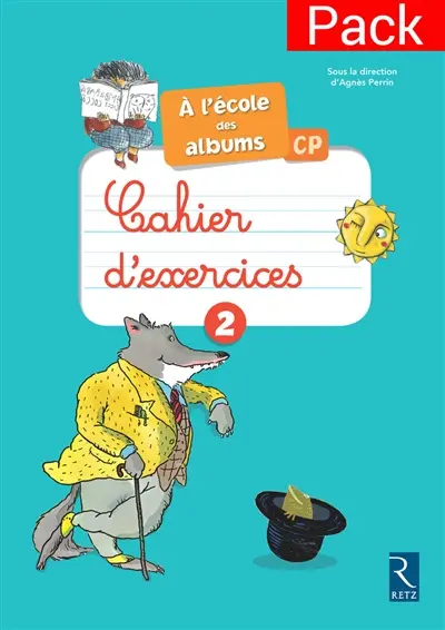 A l'école des albums, CP, cycle 2 : cahier d'exercices 2, série bleue : pack