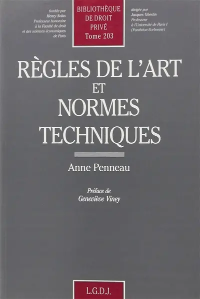 Règles de l'art et normes techniques
