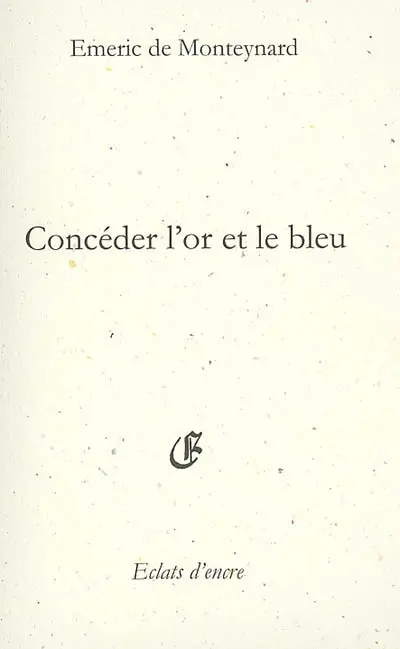 Concéder l'or et le bleu