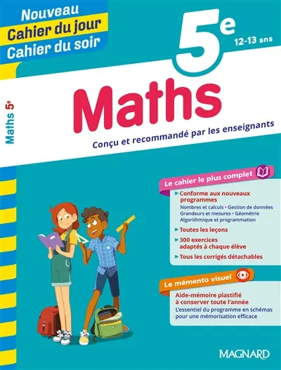 Maths 5e, 12-13 ans
