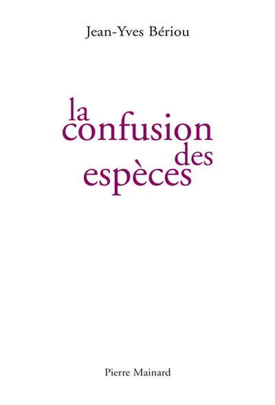 La confusion des espèces