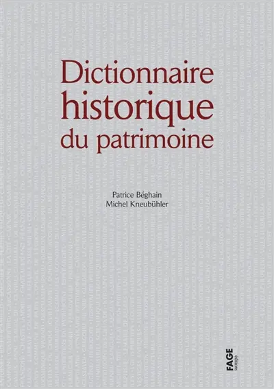 Dictionnaire historique du patrimoine