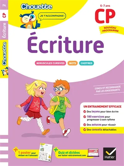 Ecriture CP, 6-7 ans : nouveau programme