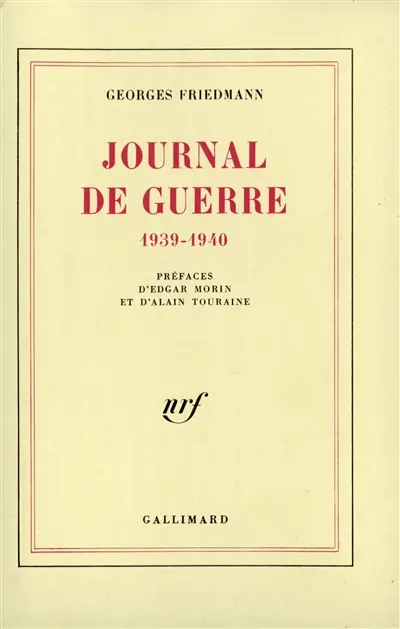 Journal de guerre : 1939-1940
