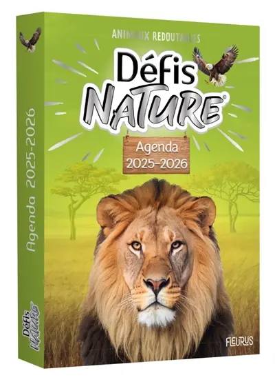 Défis nature : animaux redoutables : agenda 2025-2026