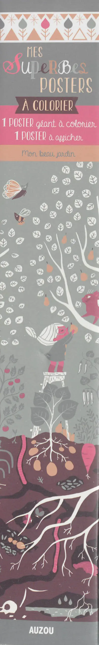 Mon beau jardin : 1 poster géant à colorier, 1 poster à afficher