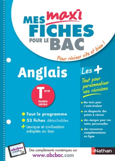 Anglais, terminale toutes séries