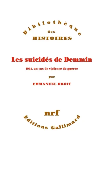Les suicidés de Demmin : 1945, un cas de violence de guerre