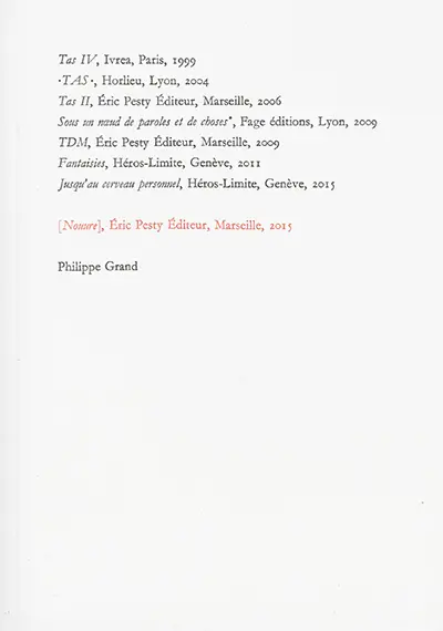 Nouure : 158 morceaux et des poussières : 1984-1989, 2009