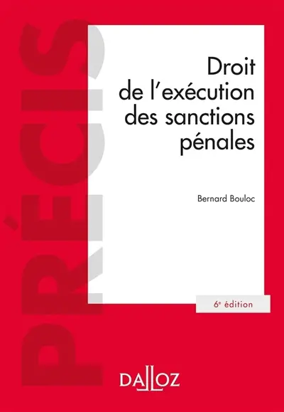 Droit de l'exécution des sanctions pénales