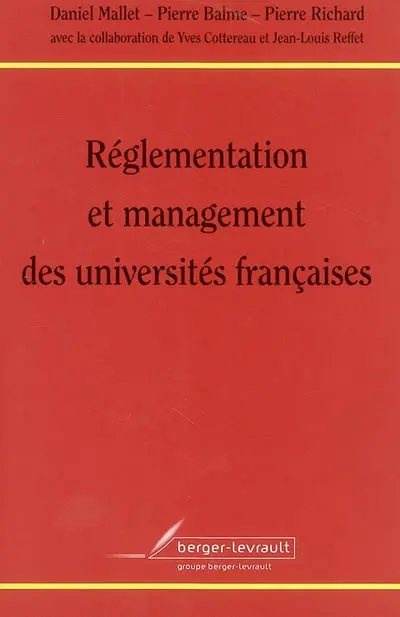 Règlementation et management des universités françaises