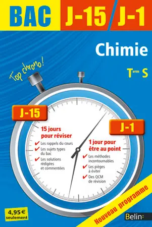 Chimie terminale S : nouveau programme