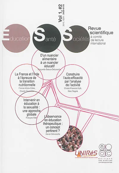 Revue éducation, santé, sociétés, n° 1-2