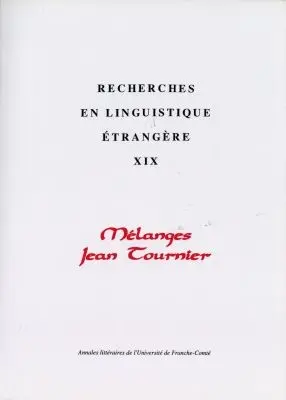 Mélanges Jean Tournier
