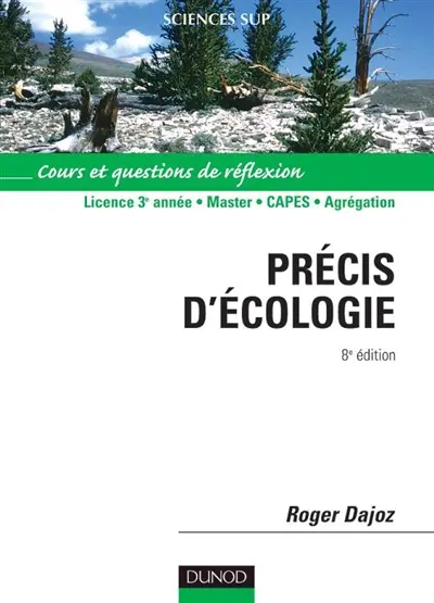 Précis d'écologie : cours et exercices de révision