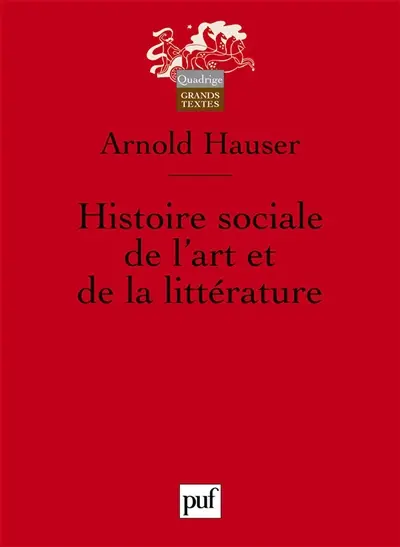 Histoire sociale de l'art et de la littérature