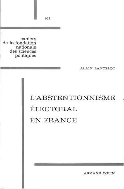 L'Abstentionnisme électoral en France