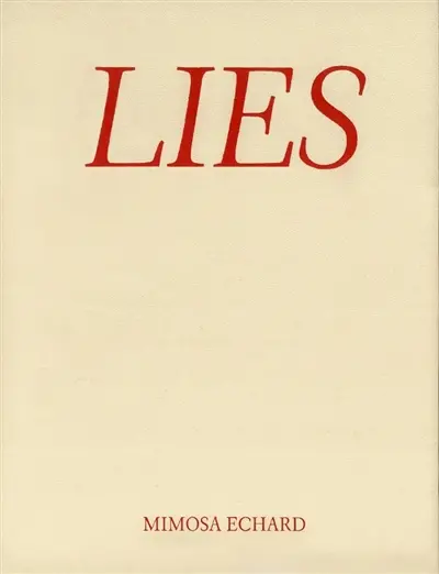 Lies : Mimosa Echard