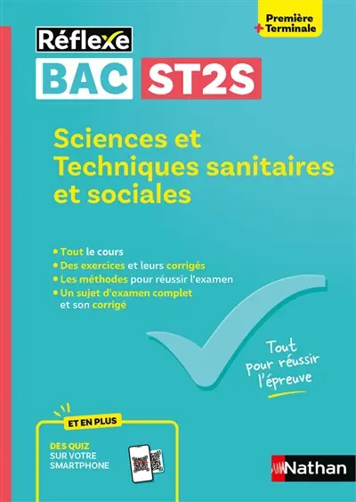 Sciences et techniques sanitaires et sociales, première + terminale bac ST2S