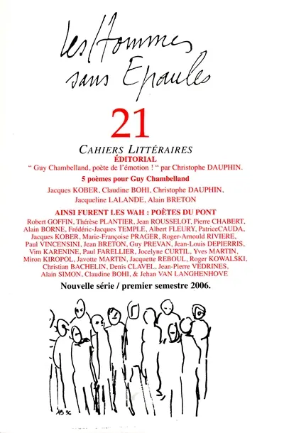 Les Hommes sans Epaules n°21 : Dossier Guy Chambelland, poète de l'émotion