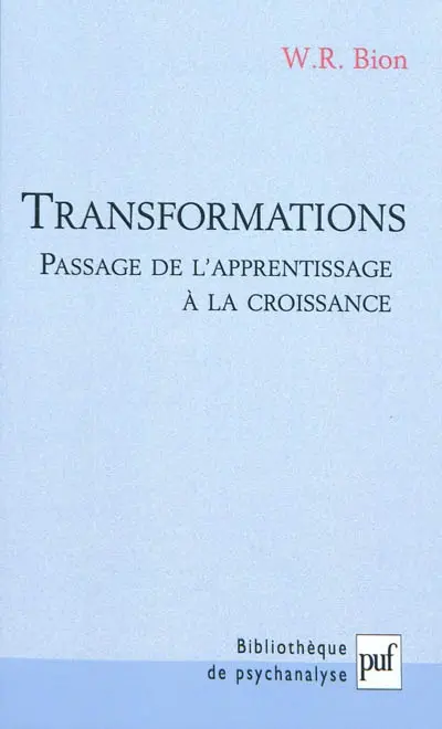 Transformations : passage de l'apprentissage à la croissance