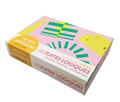 Les suites logiques : géométrie, additions, soustractions, cartes sensorielles 3-8 ans : mes jeux d'inspiration Montessori