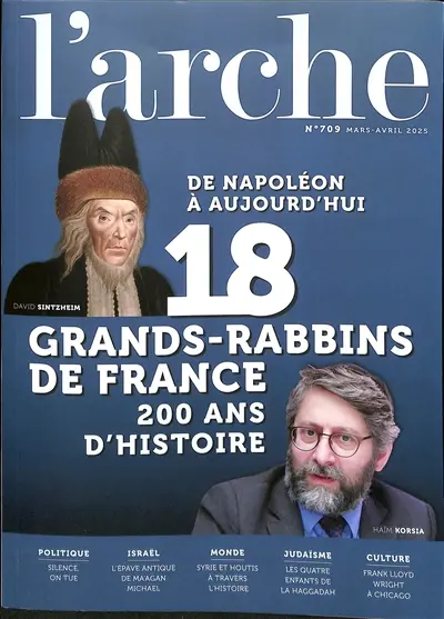 Arche (L'), n° 709. 18 grands-rabbins de France : 200 ans d'histoire