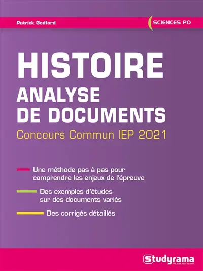 Histoire : analyse de documents : concours commun IEP 2021